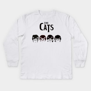 The Cats Cat Rock Legends Kids Long Sleeve T-Shirt